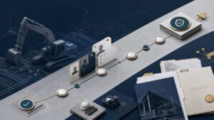 解体会社の事業承継ロードマップを表すビジュアルパーツ